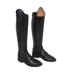 BOTTES CUIR LACETS EVORA NOIR