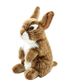 PELUCHE LAPIN BRUN ASSIS 17CM