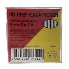 MUNITION PISTOLET 9 MM POIVRE X10