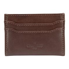 PORTECARTE CUIR MARRON