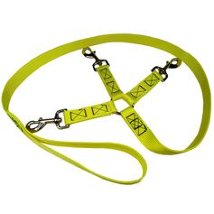 LAISSE TRIPLEUR JAUNE 1M20