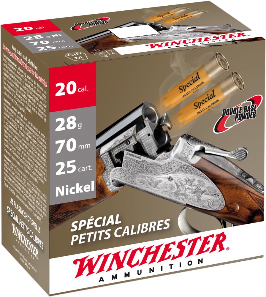 Cartouche Calibre 20 Terre Et Eau CARTOUCHES SP NICKELE 20/28G X25 - WINCHESTER | Terres & Eaux