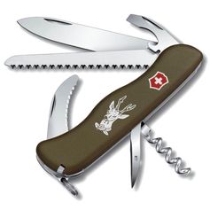 COUTEAU SUISSE HUNTER 12 FONC VERT