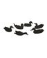 STATUE CANARDS ETAIN X6