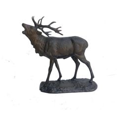 BRONZE CERF BRAMANT