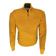 PULL WOOL COL ZIP MOUTARDE
