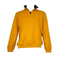 SWEAT COL ZIPPEE MOUTARDE