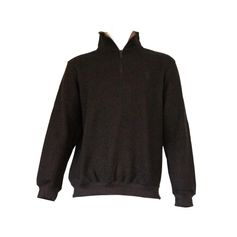 SWEAT COL ZIPPEE CHOCOLAT