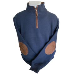 SWEAT COL ZIPPE COUDIERES MARINE