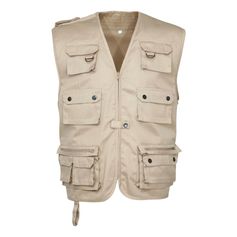 GILET REPORTER UNI BEIGE