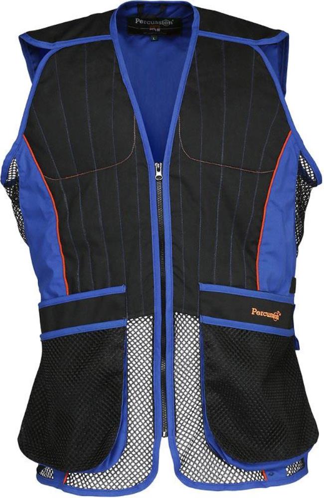 GILET BALL TRAP EVO BLEU NOIR - PERCUSSION