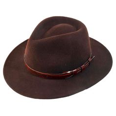 CHAPEAU FEUTRE IMPER MARRON