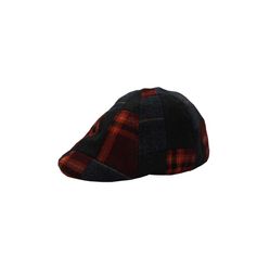 CASQUETTE LAINE PATCHWORK ROUGE 55