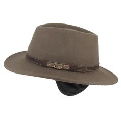 CHAPEAU FEUTRE CACHE OREILLE VERT