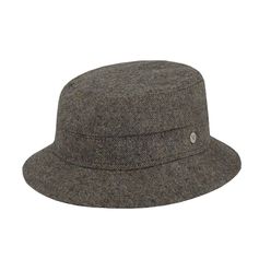 CHAPEAU TWEED IMPERMEABLE MARRON
