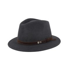 CHAPEAU FEUTRE PETIT BORD GRIS