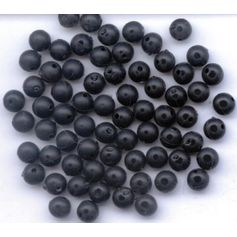 PERLE MOLLE NOIRE 6MM X20