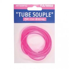 TUBE PVC 0.9 MM ROSE FLUO 2M