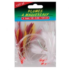 BAS DE LIGNE PLUME MAQUE 5 HAM 1/0 X5
