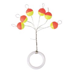 GUIDE FIL ROND 6MM X6 ORANGE/JAUNE