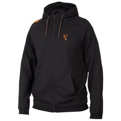 SWEAT ZIPPE BLACK ORANGE