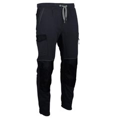 PANTALON TECHNO MOLLETON GRIS NOIR