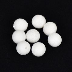 PERLES FLOTTANTES RONDES BLANC X20