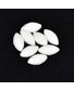 PERLES FLOTTANTES OVALES BLANC X20