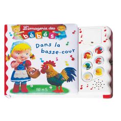 LIVRE ENFANT SONORE DANS LA BASSE-COUR