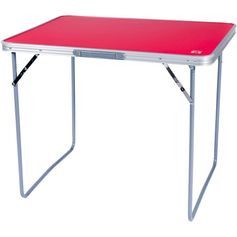 TABLE DE "CAMP" ROUGE 80X60XH67CM
