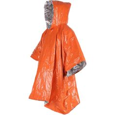 PONCHO DE SURVIE RÉUTILISABLE ORANGE OU KAKI