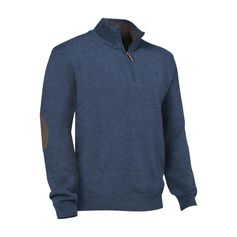 PULL COL ZIP WINSLEY BLEU