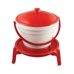 SEAU ABREUVOIR PLASTIQUE SUR PIEDS 12L