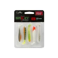 LEURRES SPIKEY SHADS MIXED COLOURS