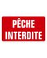 PANNEAU ALU PECHE INTERDITE