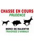 PANNEAU CHASSE EN COURS 60X80