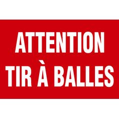 PANNEAU CHASSE EN COURS TIR A BALLE