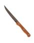COUTEAU STEAK TRANCHANT LISSE MANCHE BOIS TEINTE EDI