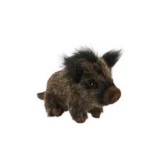 PELUCHE SANGLIER ASSIS H14CM L18CM