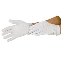 GANTS PICOT COTON BLANC ADULTE