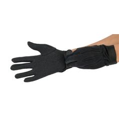 GANTS PICOT COTON NOIR ADULTE