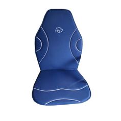 COUVRE SIEGE BRODE MARINE/BLANC