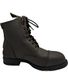 BOOTS COQUEES ZIP + LACETS HORTA