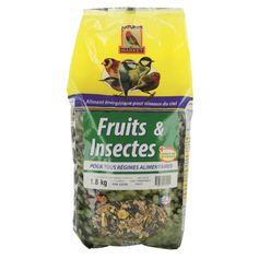 MELANGE DE GRAINES FRUITS ET INSECTES