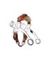 HACKAMORE CUIR DOUBLE MOUTON ACIER