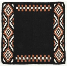 TAPIS NAVAJO LAINE DAKOTA NOIR