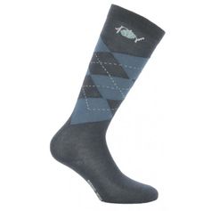 2 PAIRES CHAUSSETTES LOSANGE MARINE