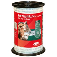 RUBAN PREMIUM BLANC/VERT 200M