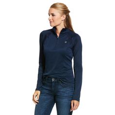 TEESHIRT FEMME SUNSTOPPER MARINE