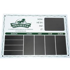 PLAQUE DE RATION POUR BOX